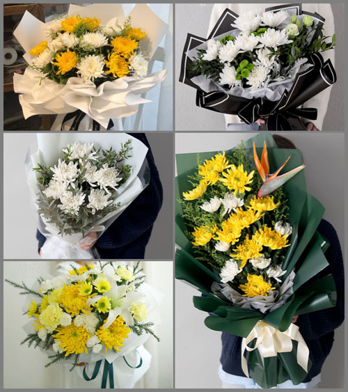 浙江省衢州柯城区花园街道上祝村白事花束代送